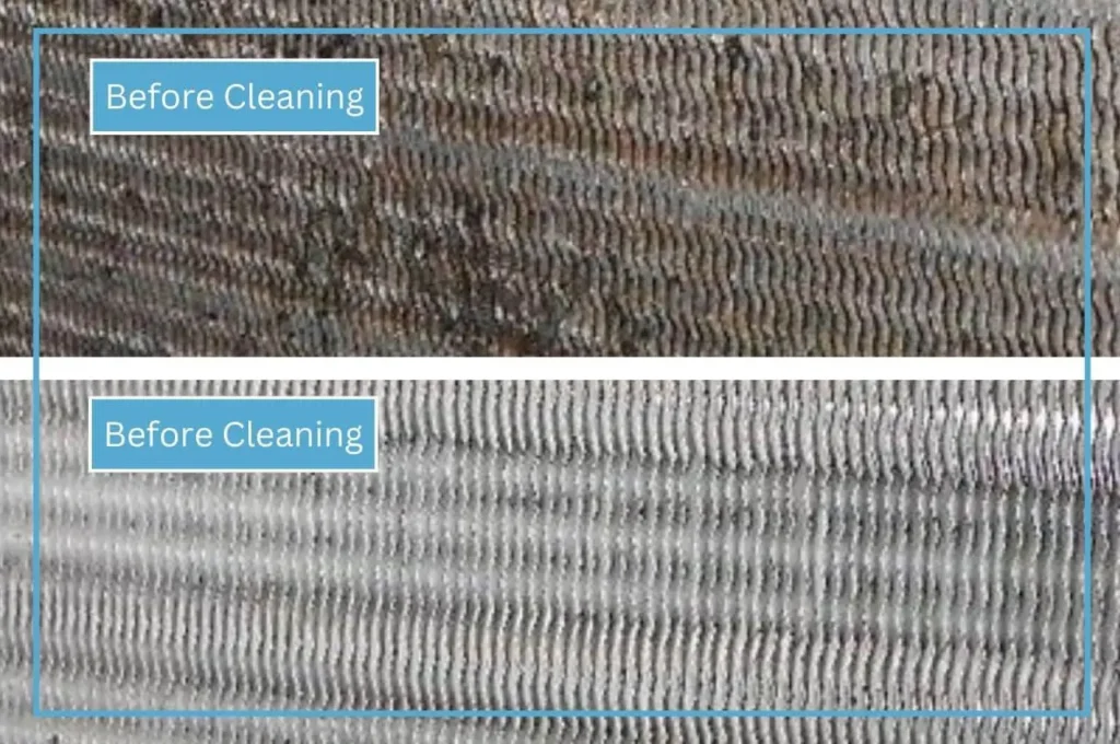 Ac coil cleaning before and after